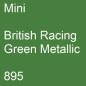 Preview: Mini, British Racing Green Metallic, 895.